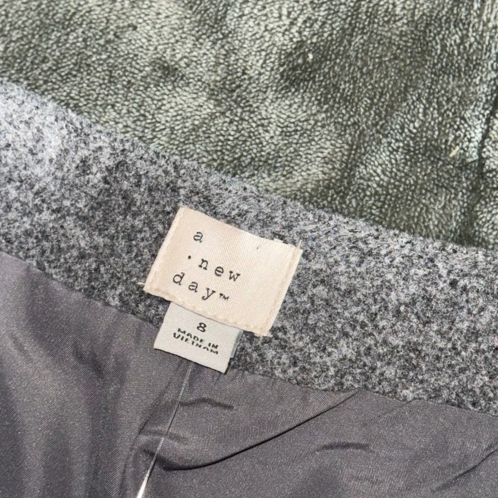 NWT A New Day Heather Grey A-Line Mini Skirt Size 8 Minimalist Academia Preppy